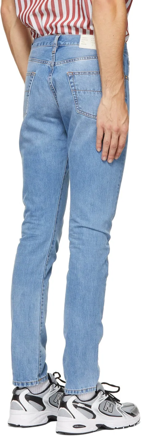 4SDESIGNS Blue Five Pocket Jeans