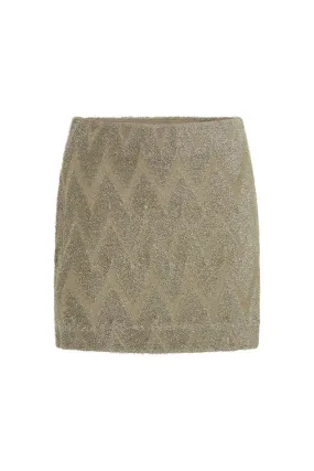 Aretz Mini Skirt | Champagne