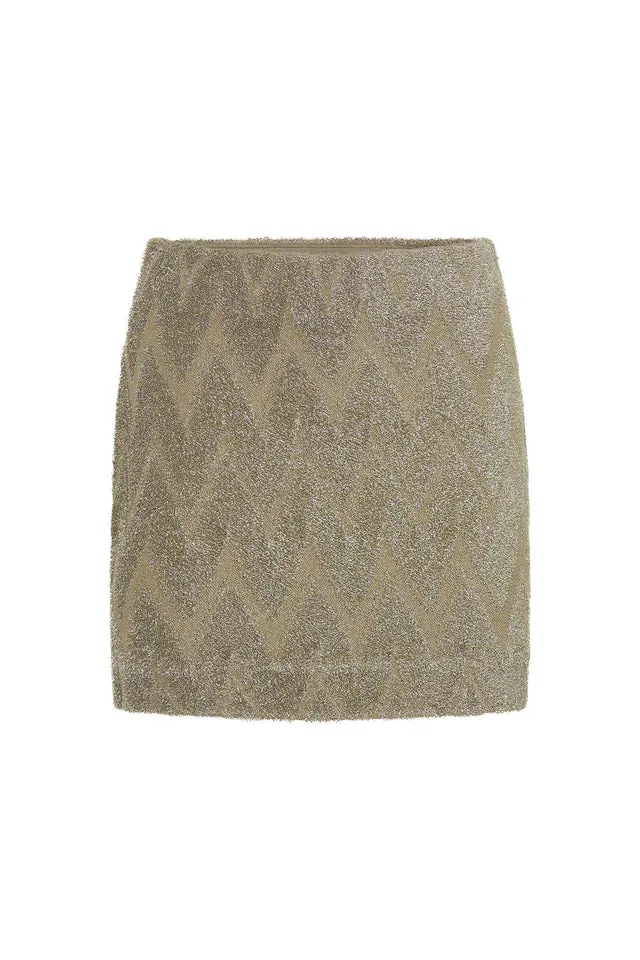 Aretz Mini Skirt | Champagne