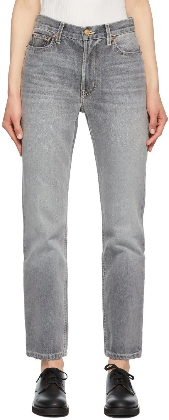 B Sides Grey Arts Straight Jeans