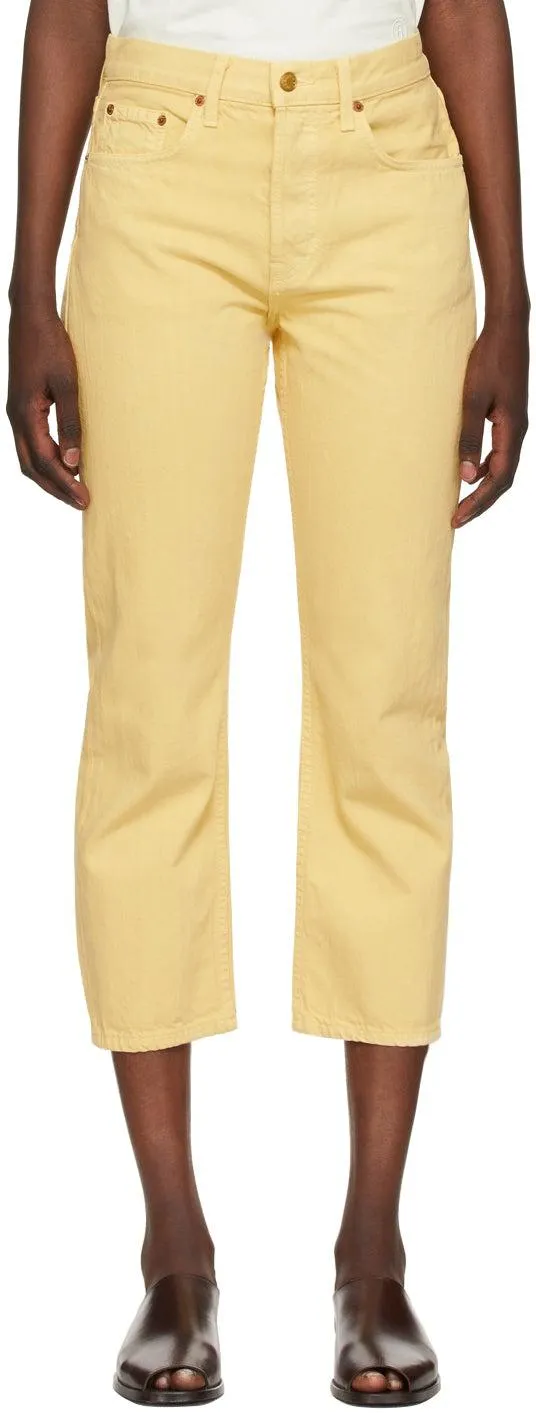 B Sides Yellow Marcel Relaxed Straight Jeans