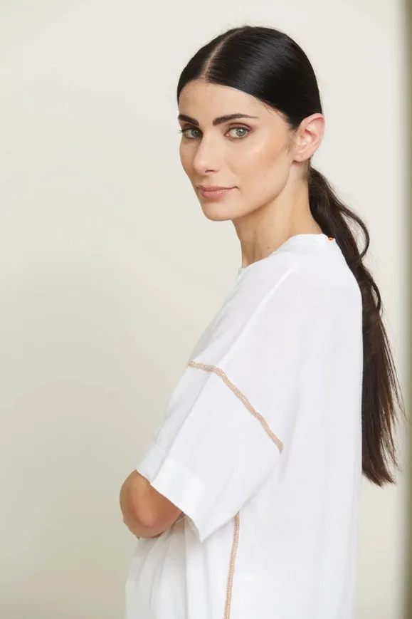 Comfort Fit Short Sleeve Crewneck With Lurex - Emily