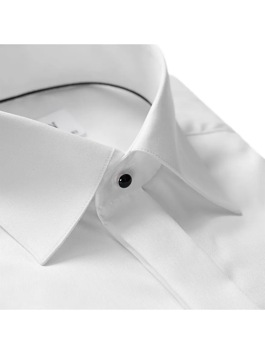 Eton Slim Fit White Twill Evening Shirt