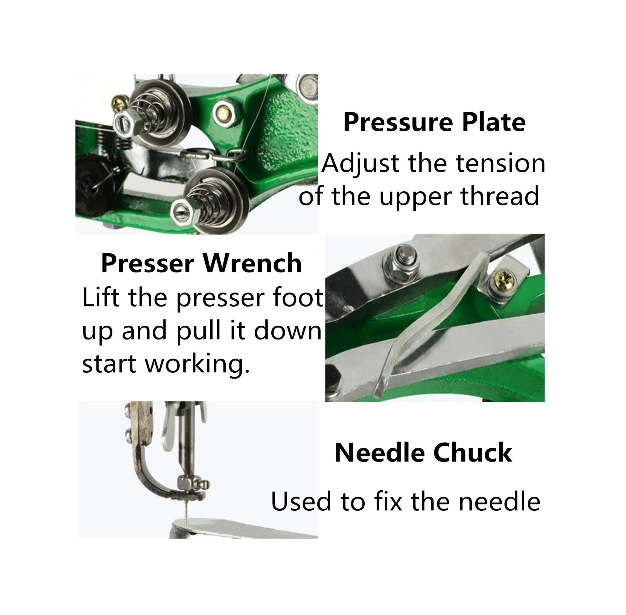 Fbshicung Hand Cobbler Shoe Repair Machine Dual Cotton Nylon Line Sewing Machine Manual Leather Machine Shoe Sewing Machine for Shoes