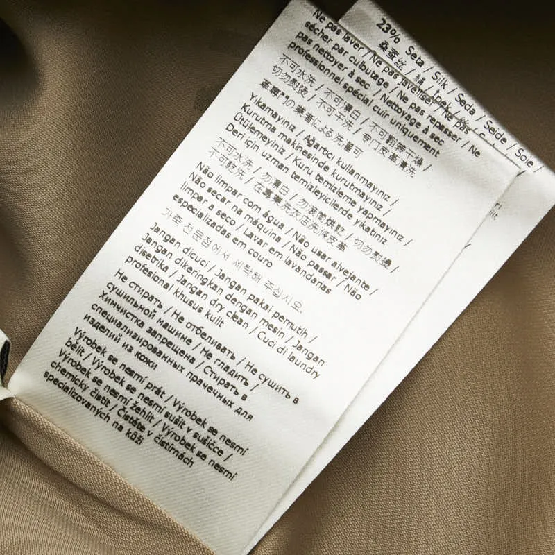 Fendi Wool Silk Mini Skirt Beige White