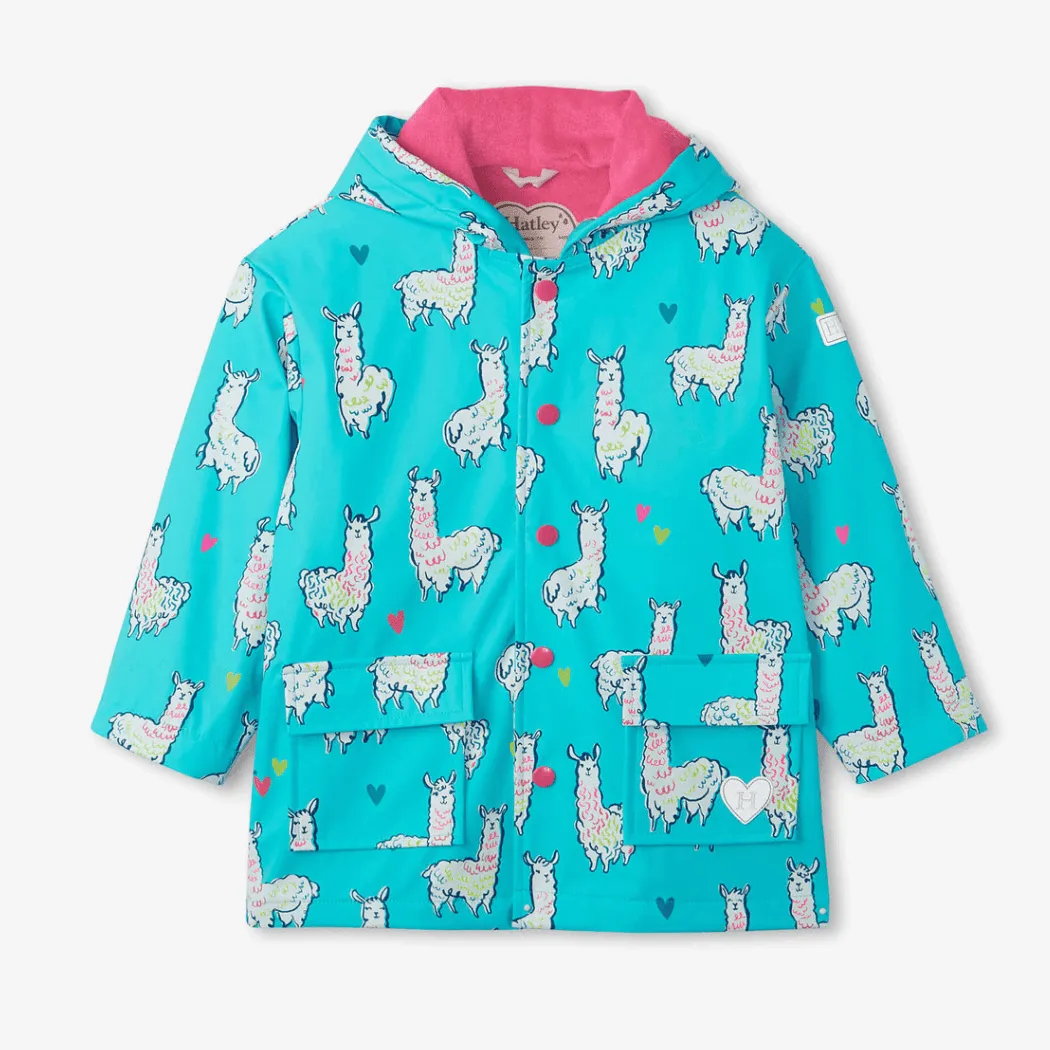 HATLEY Raincoat | Adorable Alpacas Size 3