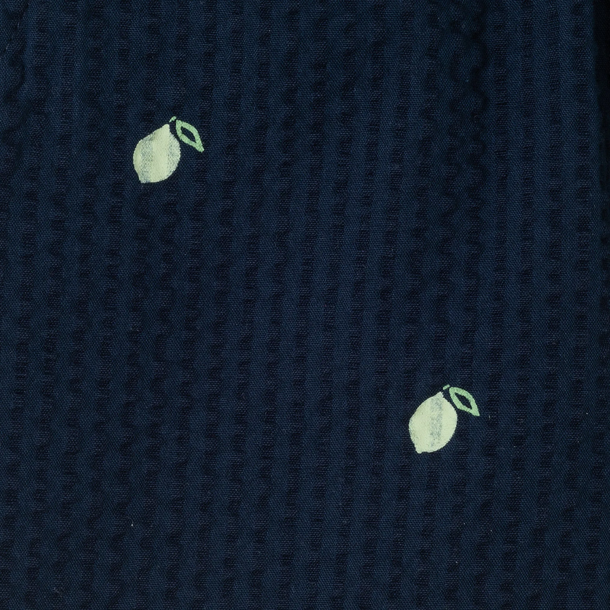 Kids (2-8) Polo & Seersucker Short Set | Navy & White Limes