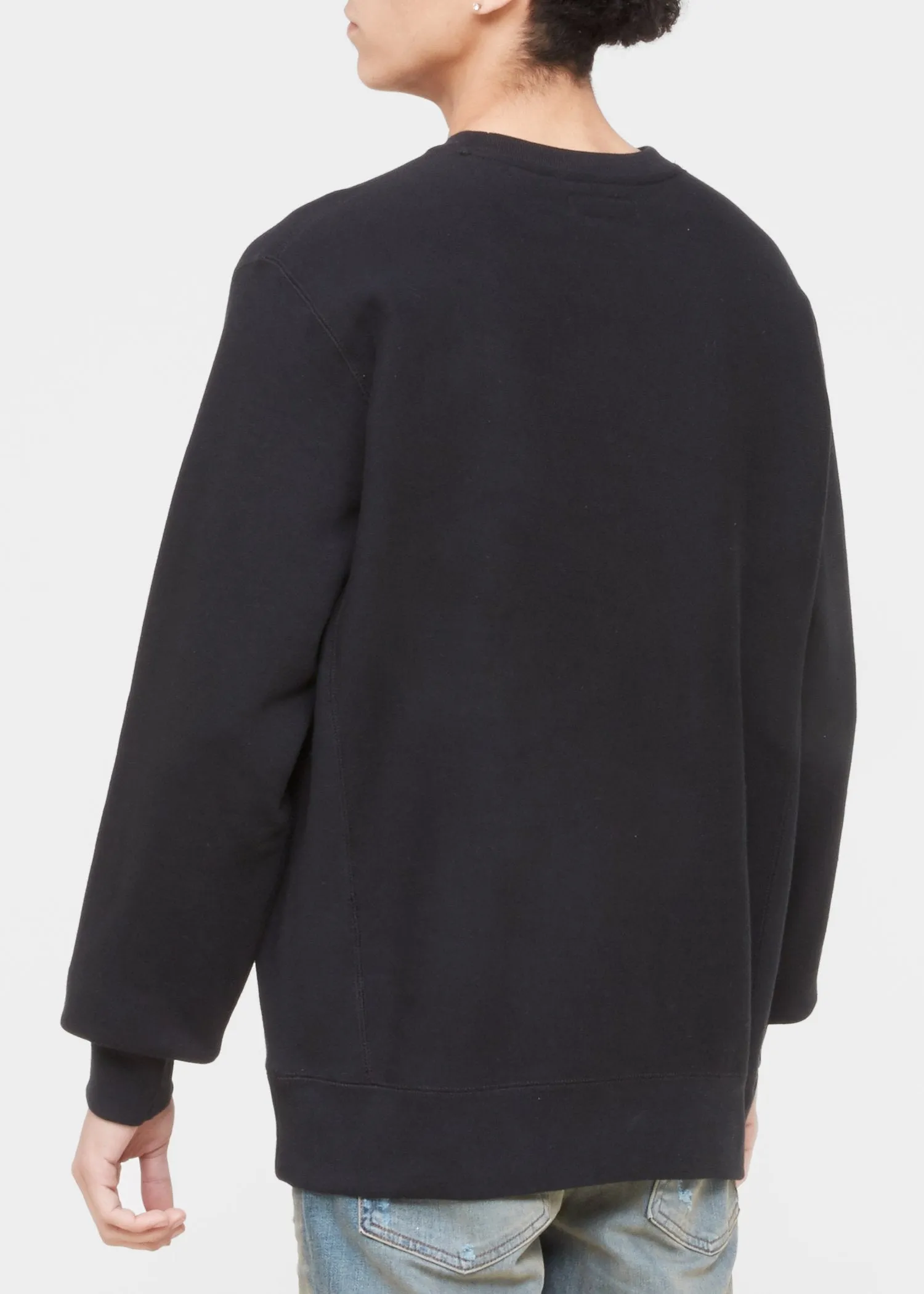 KNOW WAVE: ANXIETY LOGO CREWNECK [BLACK]
