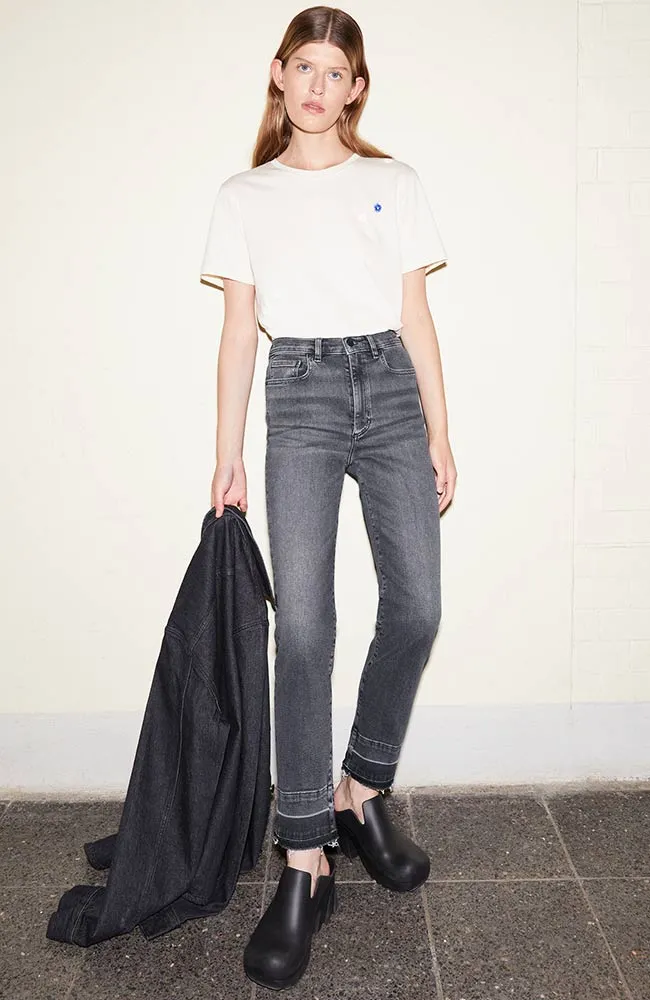 Lejaani straight leg jeans licorice