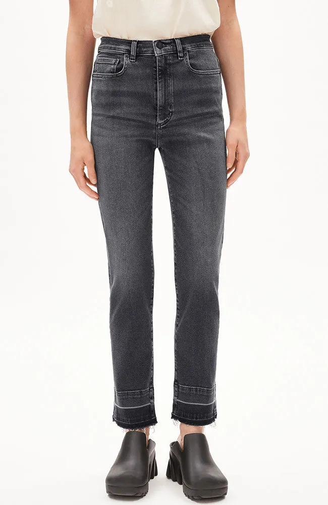 Lejaani straight leg jeans licorice