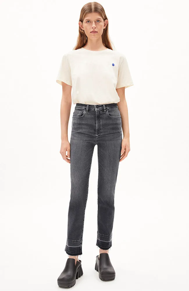 Lejaani straight leg jeans licorice