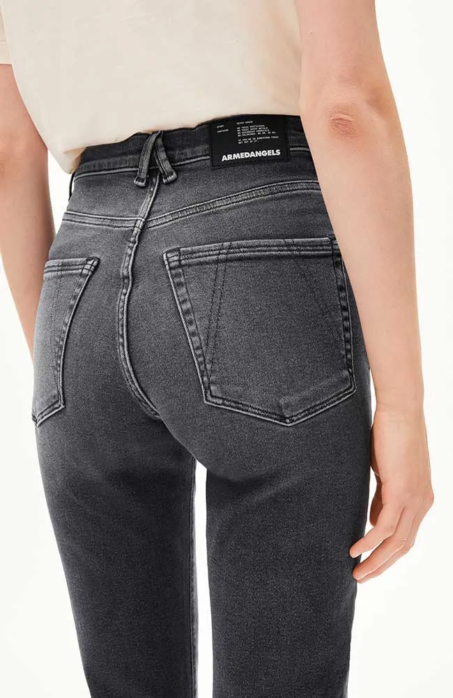Lejaani straight leg jeans licorice