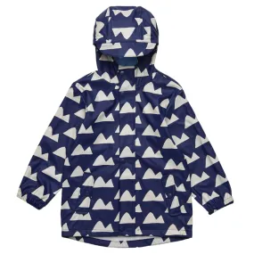 Navy Peak to Peak Recycled Waterproof Raincoat