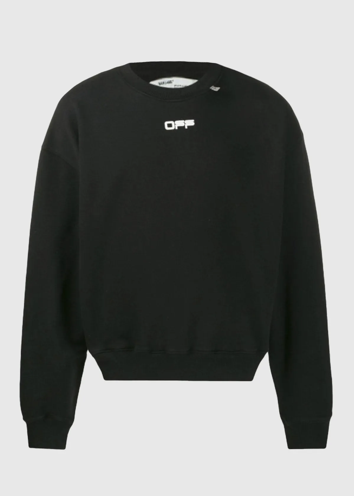 OFF-WHITE: WAVYLINE CREWNECK [BLACK]