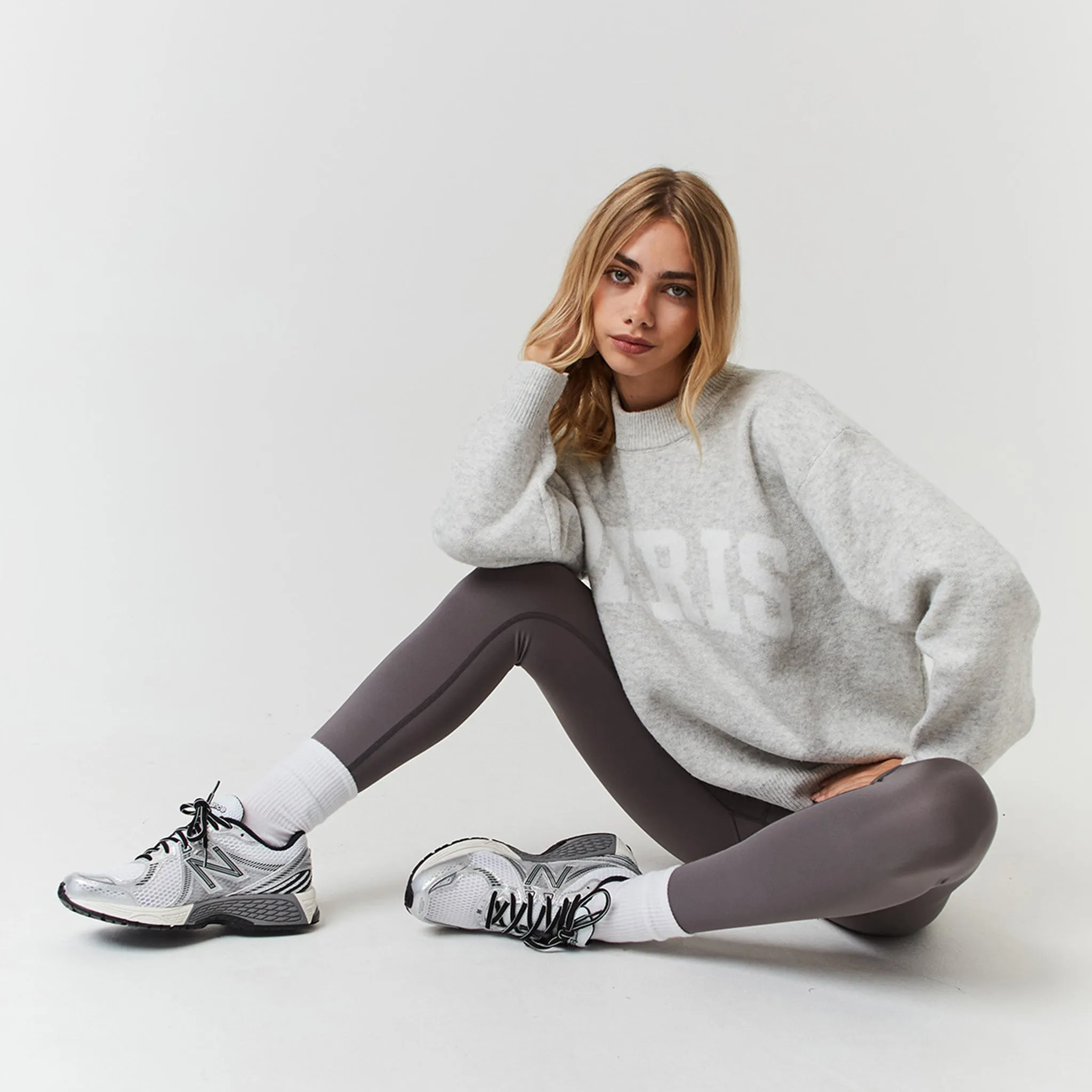 Paris Sweatshirt | Light Grey Marl