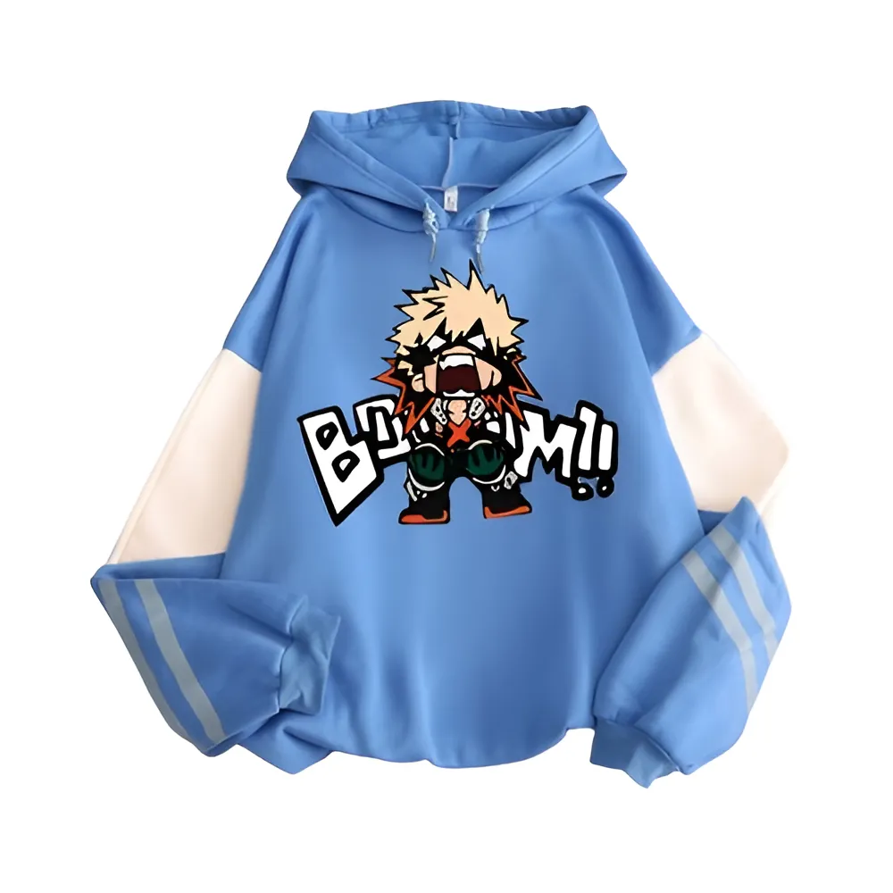 "BOOM" - Bakugo My Hero Academia Anime Oversized Hoodies | 4 Colors