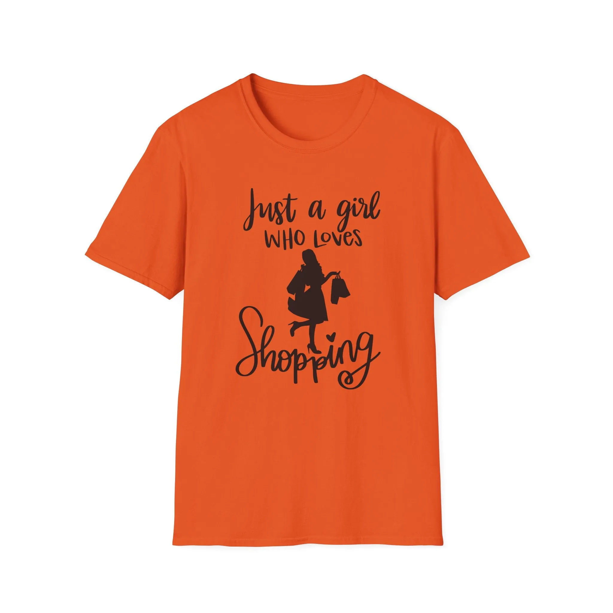 "Just A Girl Who Loves Shopping" Soft Style Tshirt