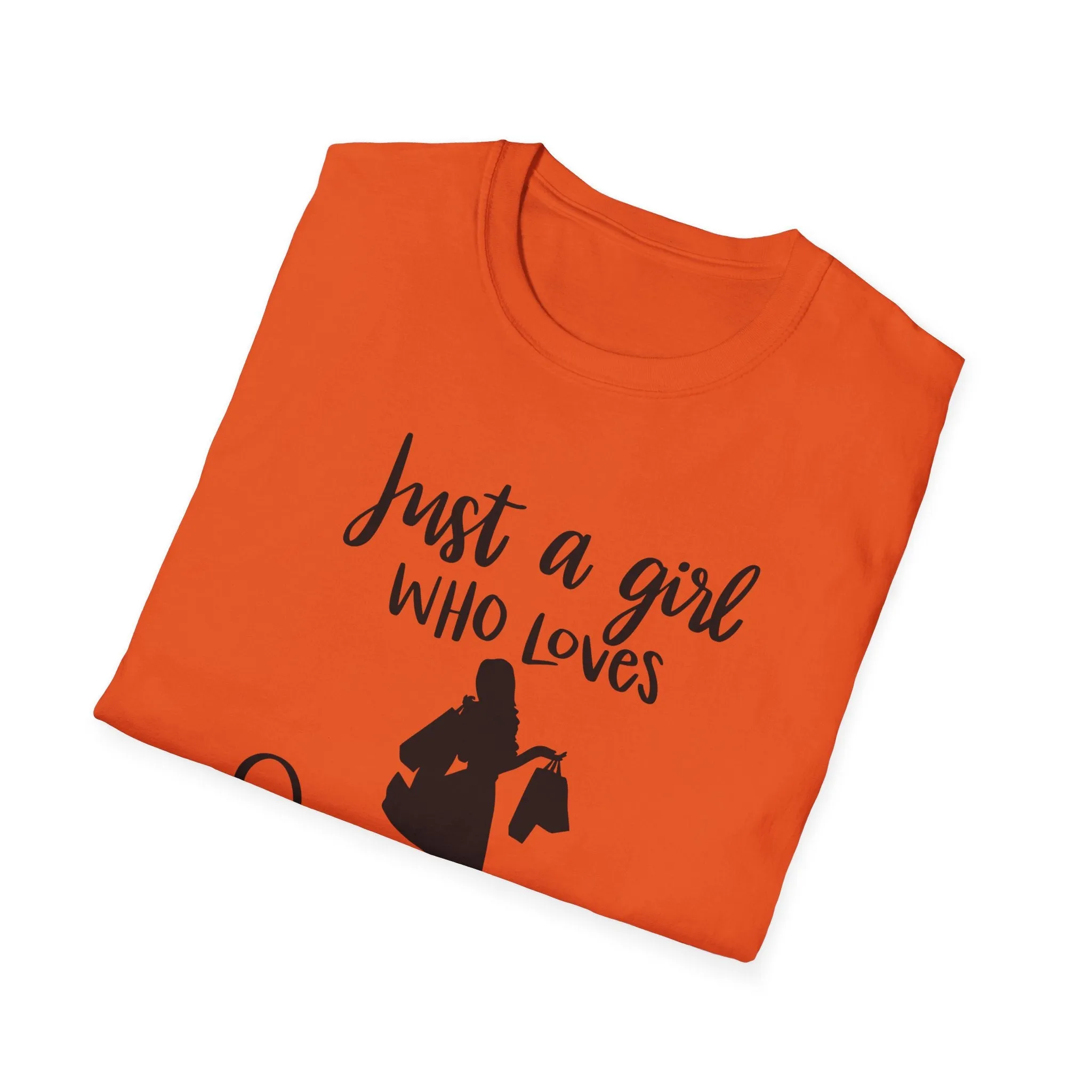 "Just A Girl Who Loves Shopping" Soft Style Tshirt