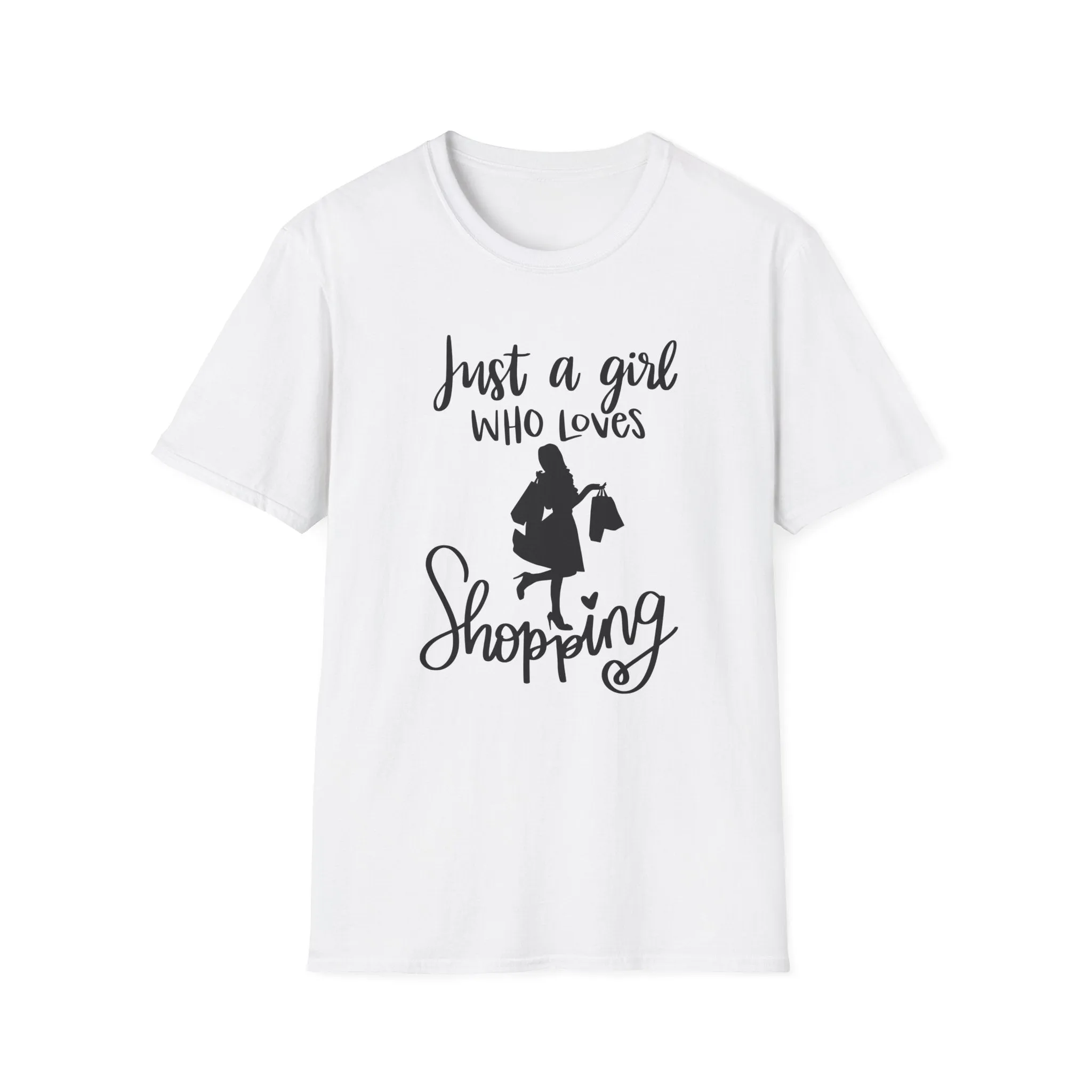 "Just A Girl Who Loves Shopping" Soft Style Tshirt