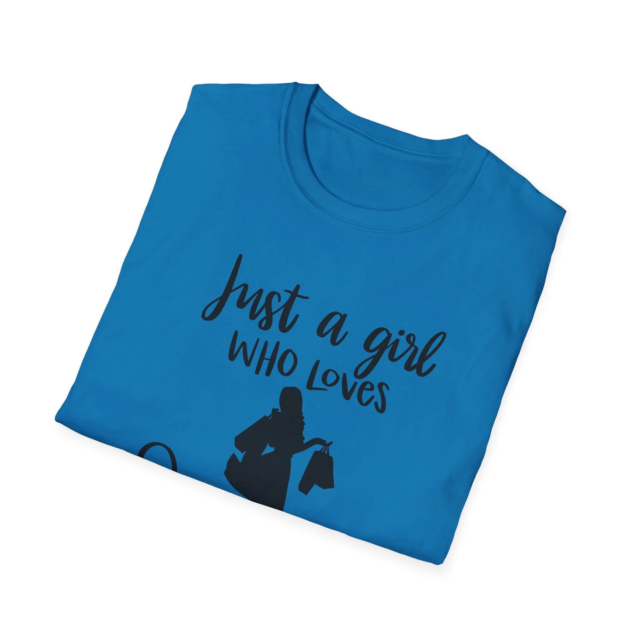 "Just A Girl Who Loves Shopping" Soft Style Tshirt
