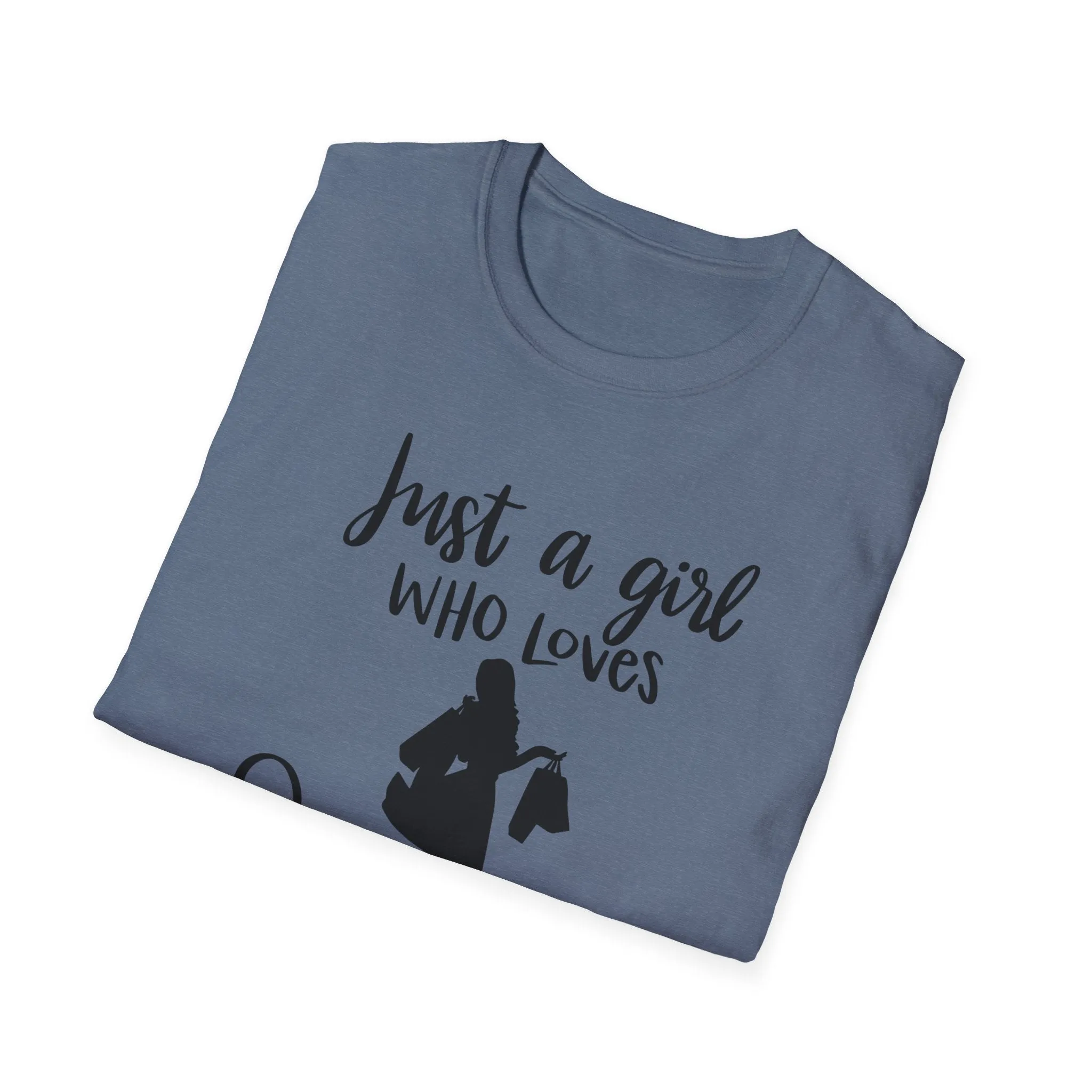 "Just A Girl Who Loves Shopping" Soft Style Tshirt