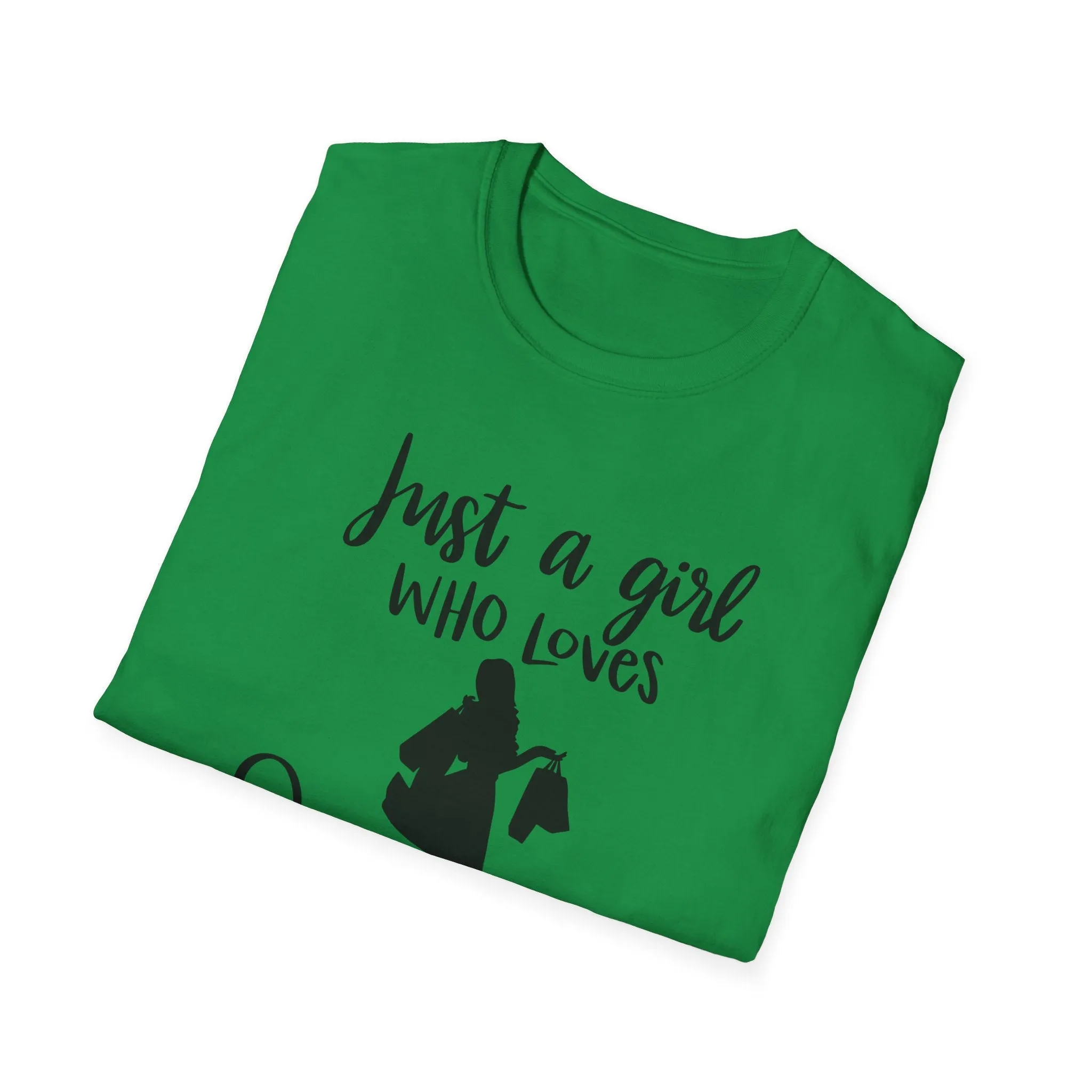 "Just A Girl Who Loves Shopping" Soft Style Tshirt