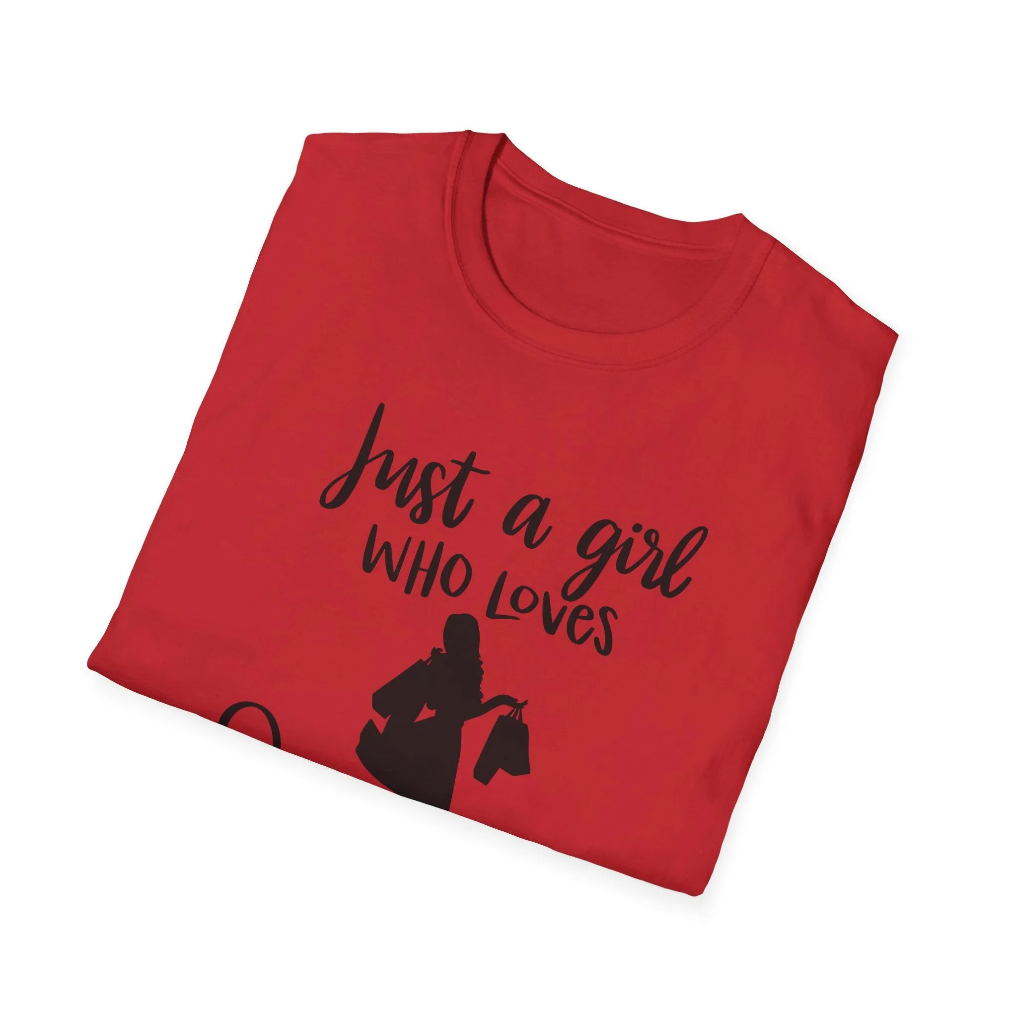 "Just A Girl Who Loves Shopping" Soft Style Tshirt