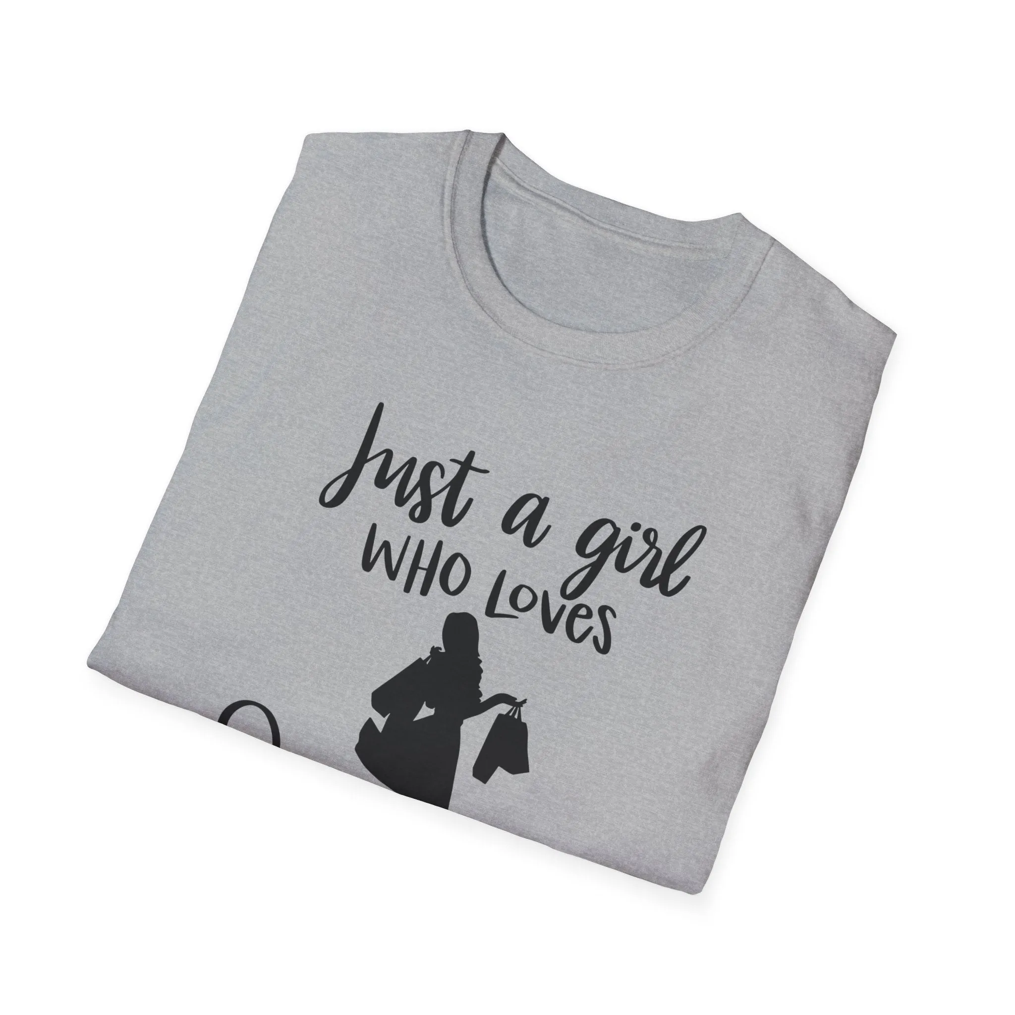 "Just A Girl Who Loves Shopping" Soft Style Tshirt