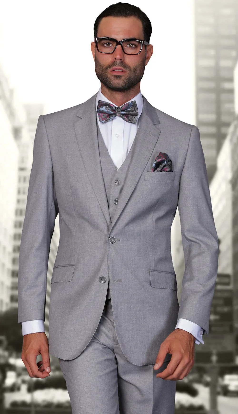 Statement  STZV-100-GR Mens Suit
