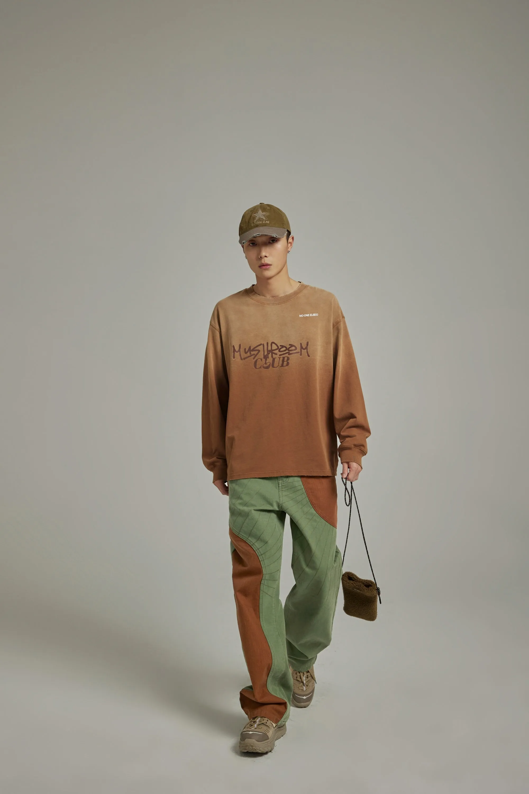 Sun Rays Stitches Straight Cotton Pants