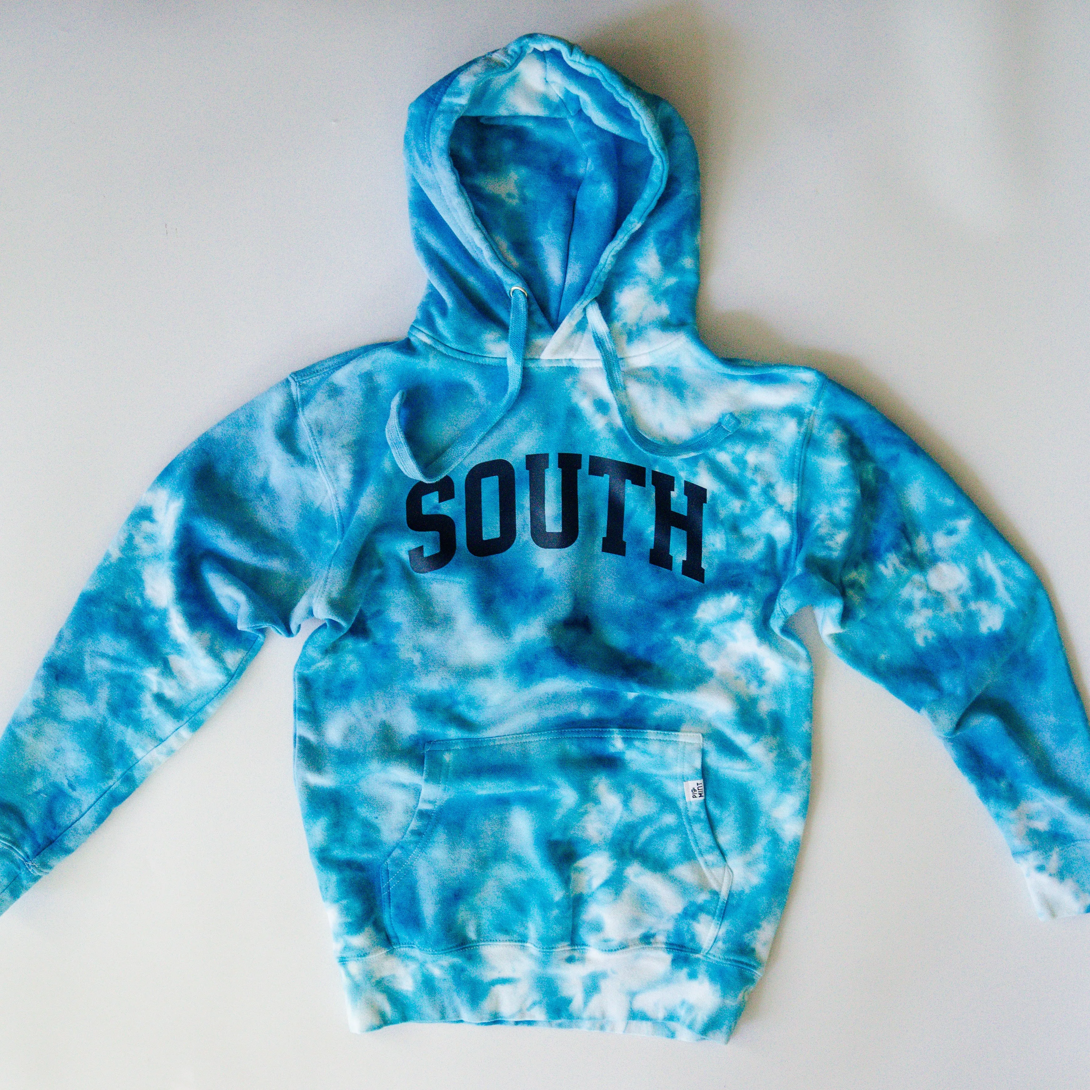 Tie Dyed Downers Grove North and South Crop, Crew and Hoodie Sweatshirts