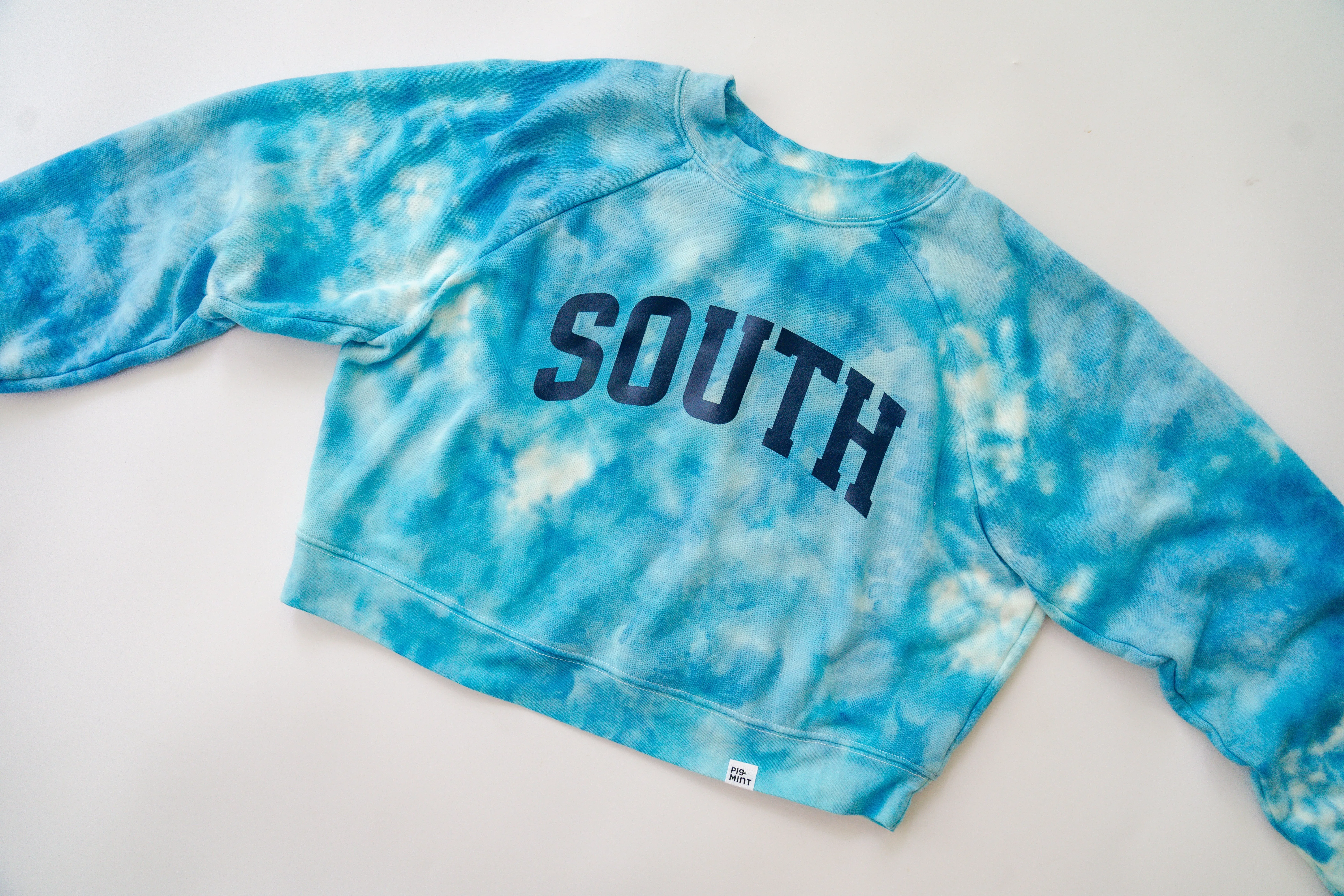 Tie Dyed Downers Grove North and South Crop, Crew and Hoodie Sweatshirts