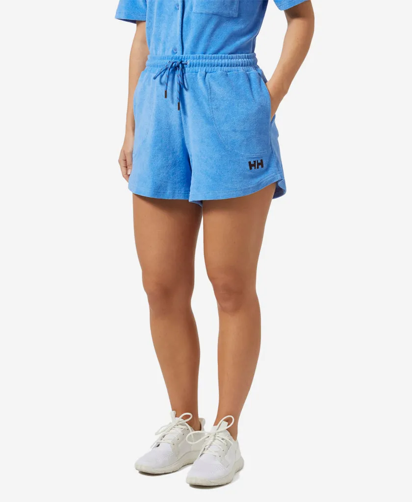 W SIREN TOWELLING SHORTS, Ultra Blue